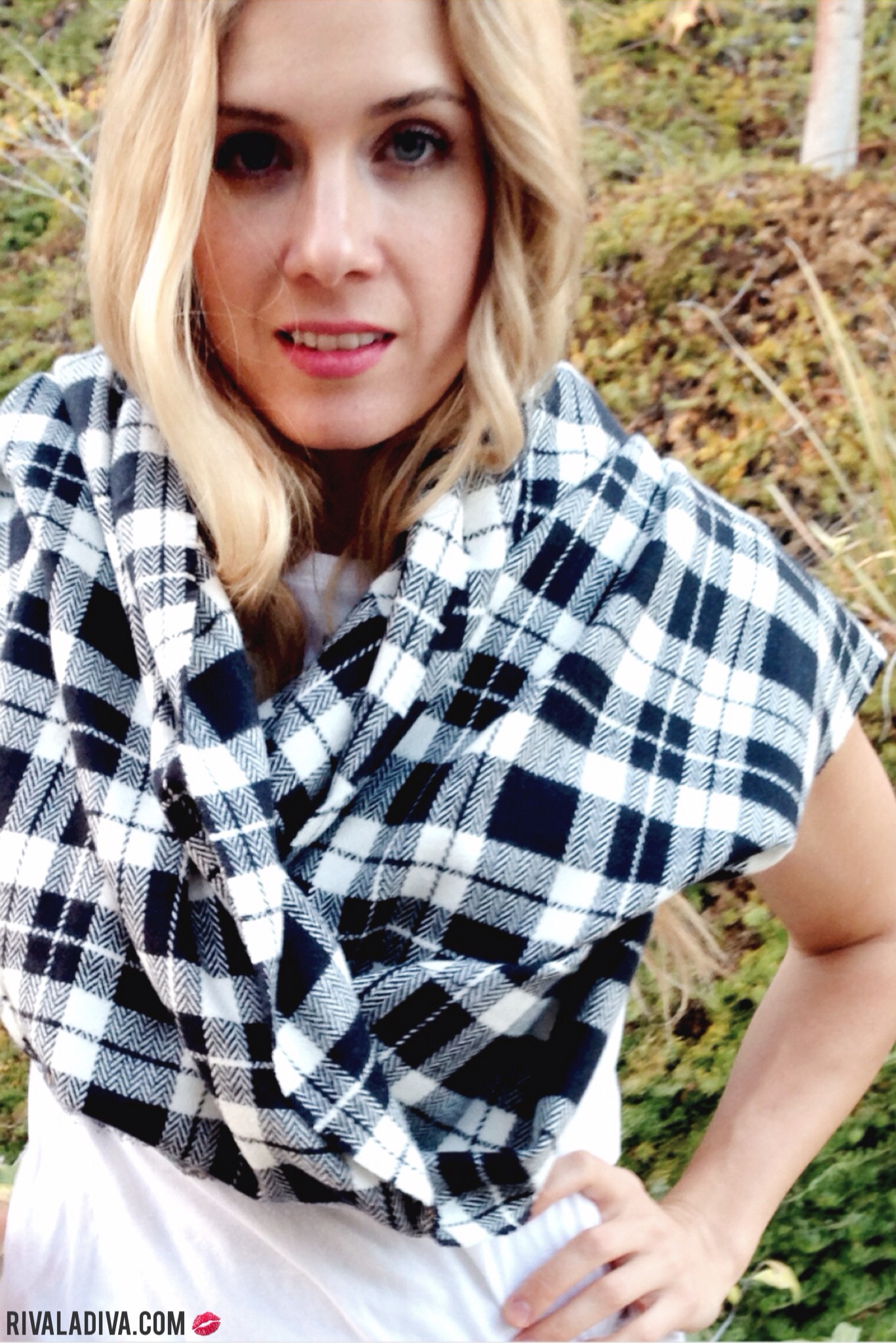 DIY Blanket Scarf Tutorial Riva la Diva