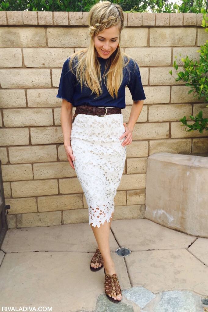 DIY Michael Kors Inspired Lace Skirt Tutorial