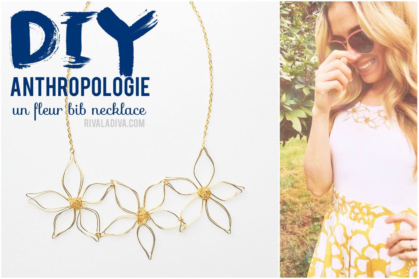 Flower Power: DIY Anthro Flower Necklace