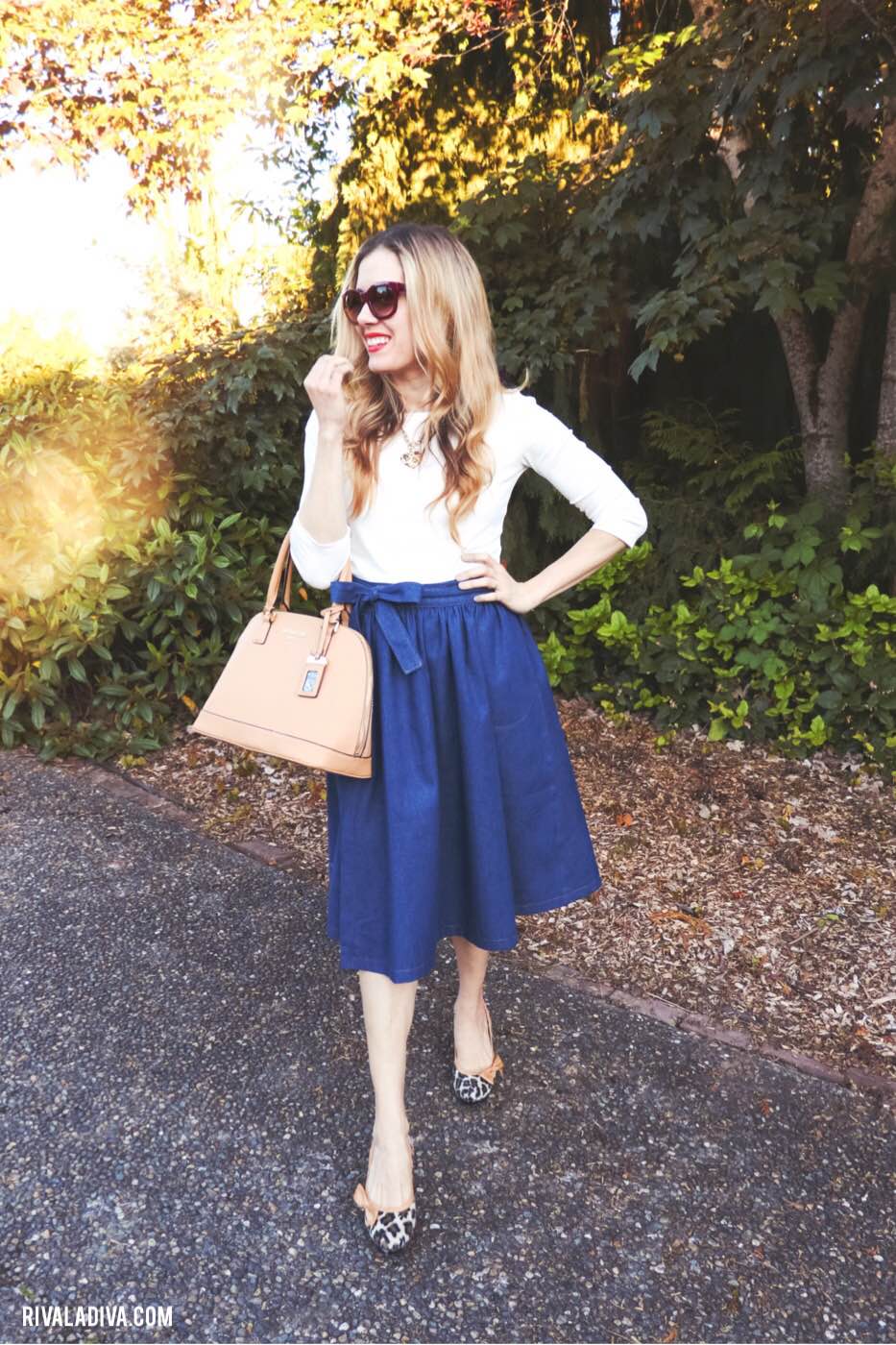 DIY Marc Jacobs inspired Wrap Denim Skirt