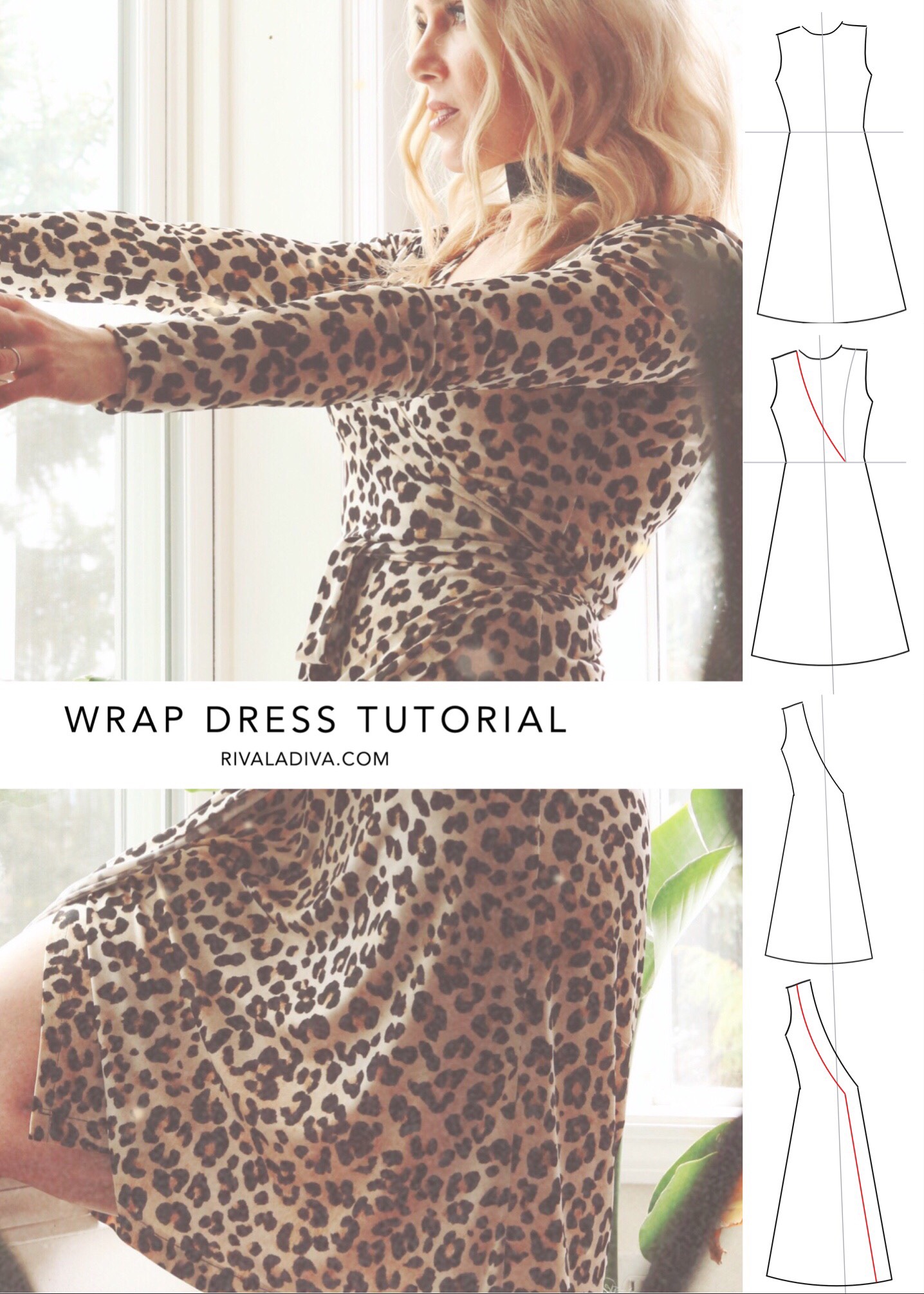 Lady in Leopard // Making the Perfect Wrap Dress; DIY Wrap Dress Tutorial