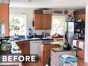 Before and after. Kitchen Inspiration REVEAL at RivaLaDiva.com